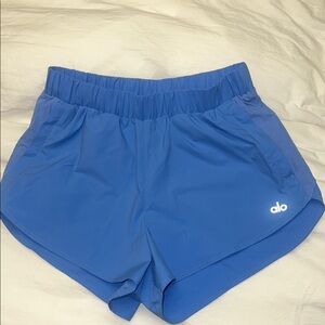 ALO Yoga Blue Athletic Shorts Lightweight Stretchy Design